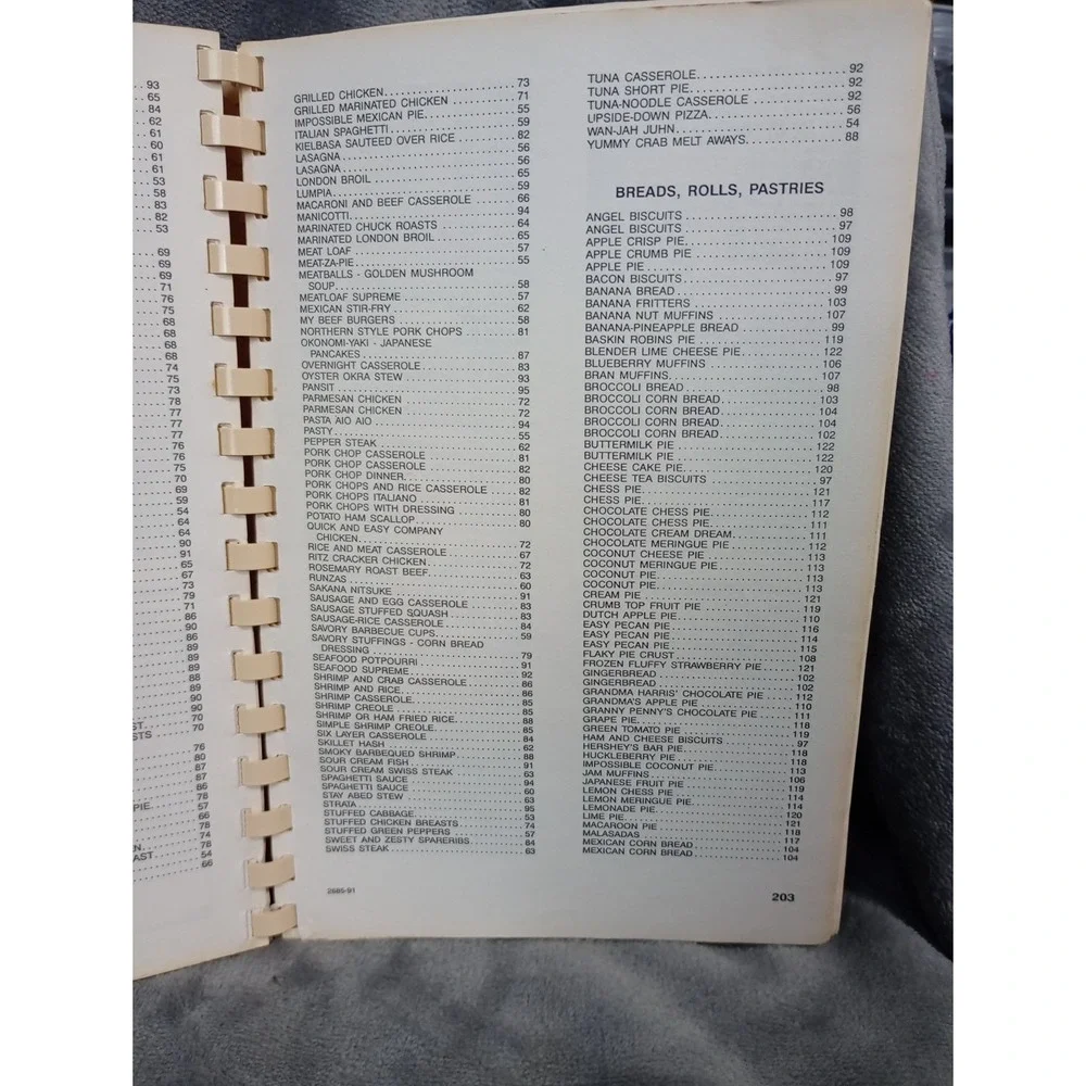 College Acres Baptist Church Cookbook Wilmington, NC 1991‎ Spiral Local Recipes